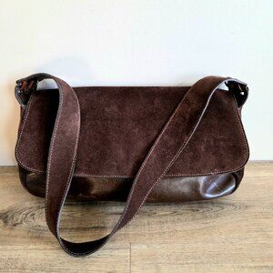 Arcadia genuine leather and suede bag made in Italy.